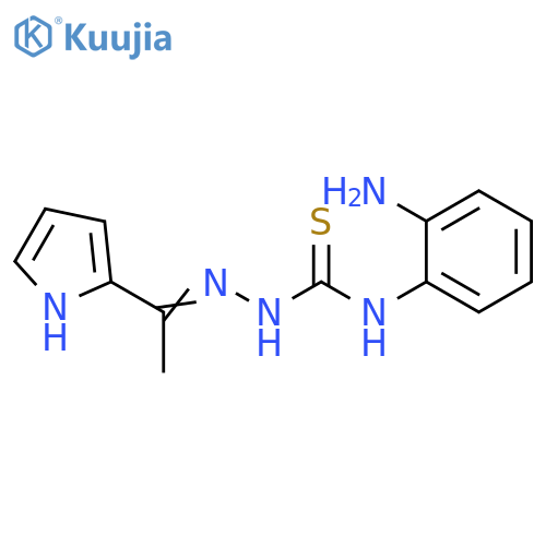 Hydrazinecarbothioamide,N-(2-aminophenyl)-2-[1-(1H-pyrrol-2-yl)ethylidene]- structure
