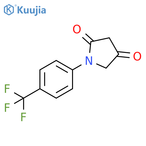 1-4-(trifluoromethyl)phenylpyrrolidine-2,4-dione structure