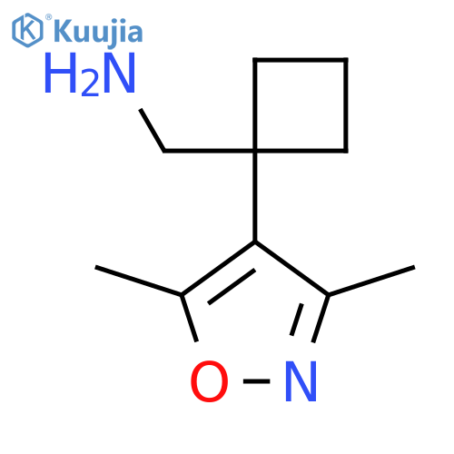 1-(dimethyl-1,2-oxazol-4-yl)cyclobutylmethanamine structure