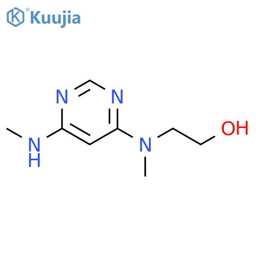 2-(methyl(6-(methylamino)pyrimidin-4-yl)amino)ethan-1-ol structure