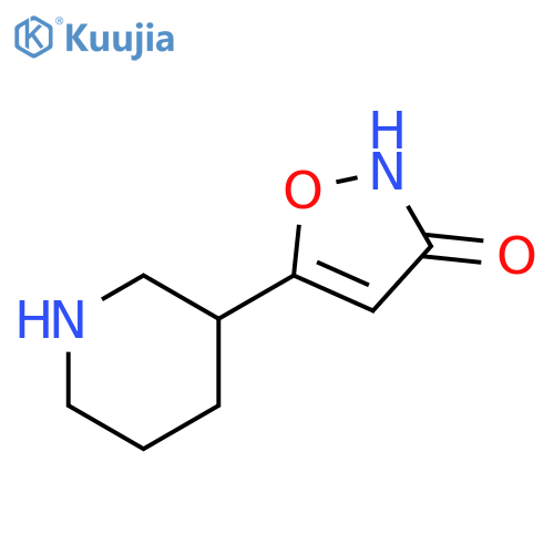 3(2H)-Isoxazolone,5-(3-piperidinyl)- structure