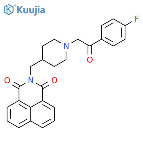 3-({1-2-(4-fluorophenyl)-2-oxoethylpiperidin-4-yl}methyl)-3-azatricyclo7.3.1.0^{5,13}trideca-1(12),5,7,9(13),10-pentaene-2,4-dione structure