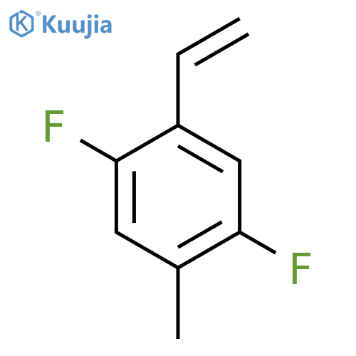 1-ethenyl-2,5-difluoro-4-methylbenzene structure