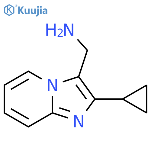 {2-cyclopropylimidazo1,2-apyridin-3-yl}methanamine structure