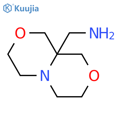 {hexahydro-1H-1,4oxazino3,4-cmorpholin-9a-yl}methanamine structure
