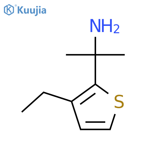2-(3-ethylthiophen-2-yl)propan-2-amine structure