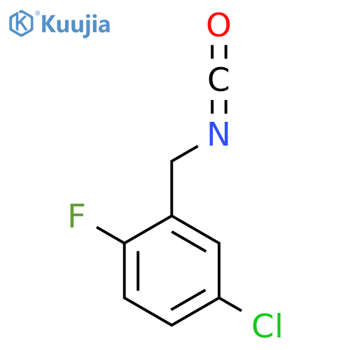 4-chloro-1-fluoro-2-(isocyanatomethyl)benzene structure
