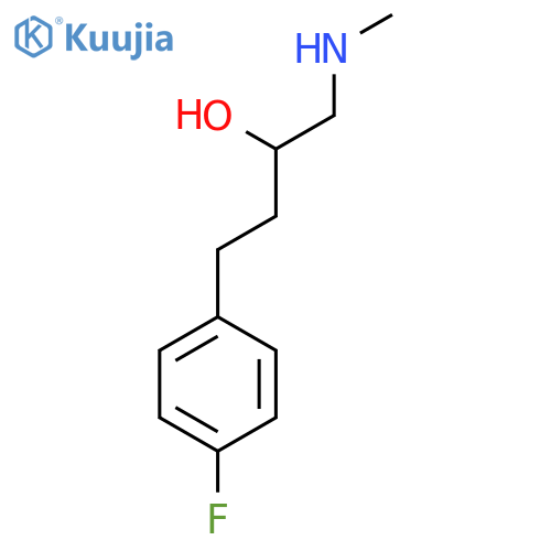 4-(4-fluorophenyl)-1-(methylamino)butan-2-ol structure