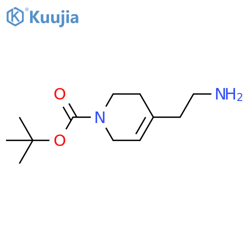 tert-butyl 4-(2-aminoethyl)-1,2,3,6-tetrahydropyridine-1-carboxylate structure