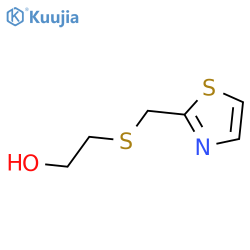 2-{(1,3-thiazol-2-yl)methylsulfanyl}ethan-1-ol structure