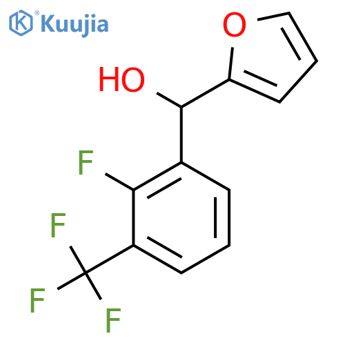 (2-Fluoro-3-(trifluoromethyl)phenyl)(furan-2-yl)methanol structure