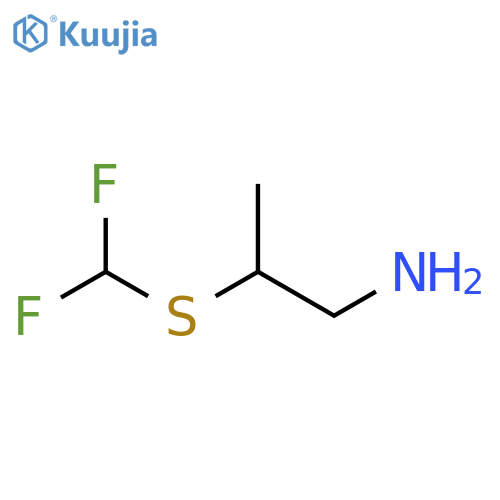 1-Propanamine, 2-[(difluoromethyl)thio]- structure