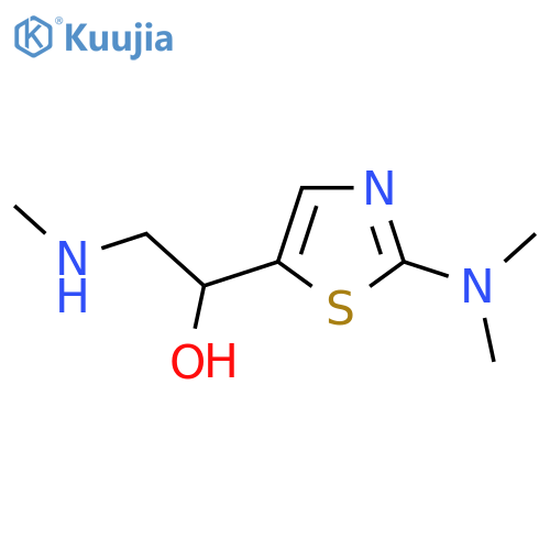 1-2-(dimethylamino)-1,3-thiazol-5-yl-2-(methylamino)ethan-1-ol structure