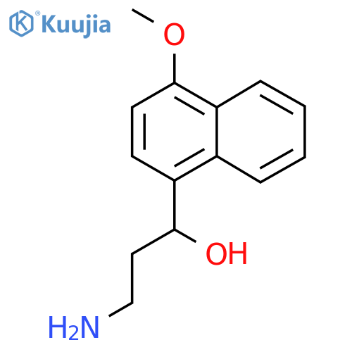 3-amino-1-(4-methoxynaphthalen-1-yl)propan-1-ol structure