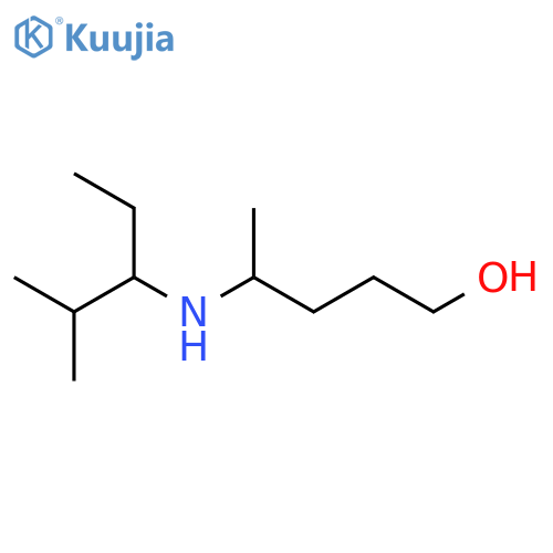 4-(2-methylpentan-3-yl)aminopentan-1-ol structure