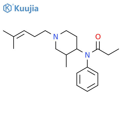 Propanamide,N-[3-methyl-1-(4-methyl-3-penten-1-yl)-4-piperidinyl]-N-phenyl- structure