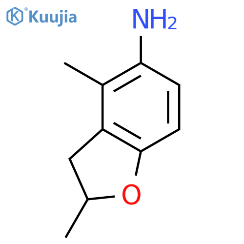 5-Benzofuranamine,2,3-dihydro-2,4-dimethyl- structure