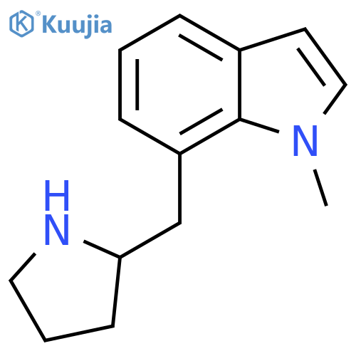 1-methyl-7-(pyrrolidin-2-yl)methyl-1H-indole structure