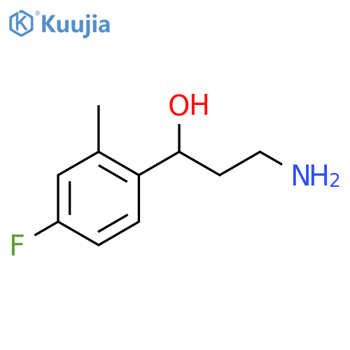 Benzenemethanol, α-(2-aminoethyl)-4-fluoro-2-methyl- structure