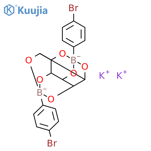 Dipotassium;4,9-bis(4-bromophenyl)-3,5,8,10,13,14-hexaoxa-4,9-diboranuidapentacyclo[7.3.1.14,12.02,7.06,11]tetradecane structure
