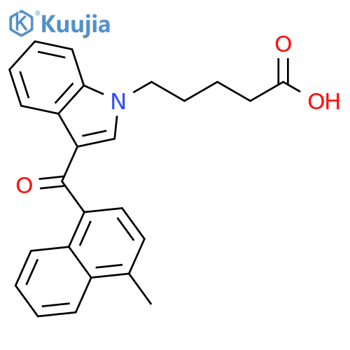 JWH-122 N-Pentanoic Acid structure