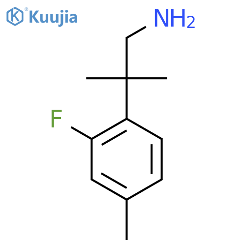 2-(2-fluoro-4-methylphenyl)-2-methylpropan-1-amine structure