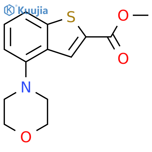 methyl 4-morpholinobenzothiophene-2-carboxylate structure