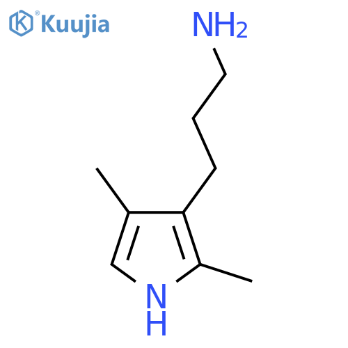 3-(2,4-dimethyl-1H-pyrrol-3-yl)propan-1-amine structure