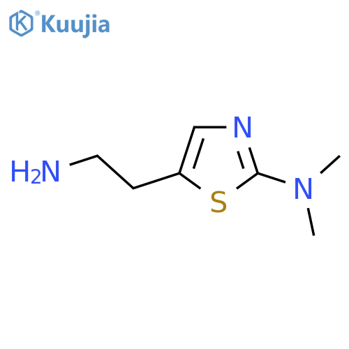 5-(2-aminoethyl)-N,N-dimethyl-1,3-thiazol-2-amine structure