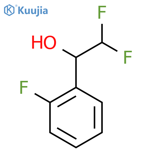 2,2-Difluoro-1-(2-fluorophenyl)ethanol structure