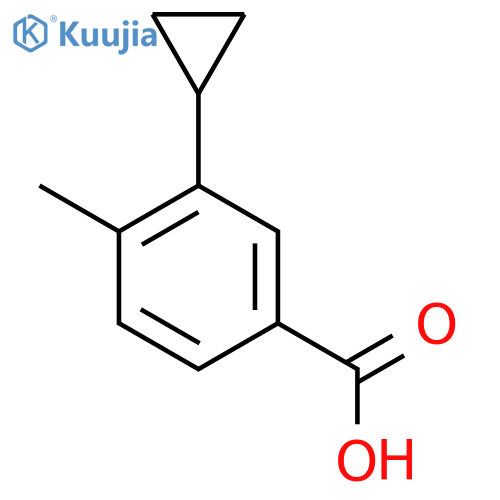 3-Cyclopropyl-4-methylbenzoic acid structure