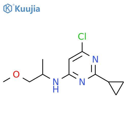 6-chloro-2-cyclopropyl-N-(1-methoxypropan-2-yl)pyrimidin-4-amine structure