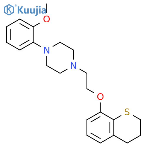Piperazine,1-[2-[(3,4-dihydro-2H-1-benzothiopyran-8-yl)oxy]ethyl]-4-(2-methoxyphenyl)- structure