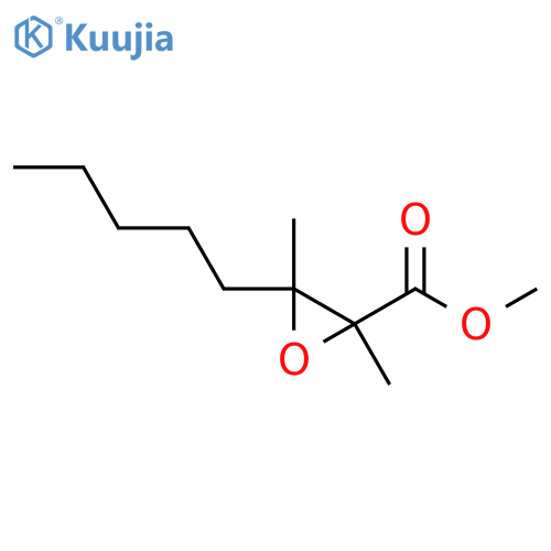 Methyl 2,3-dimethyl-3-pentyloxirane-2-carboxylate structure