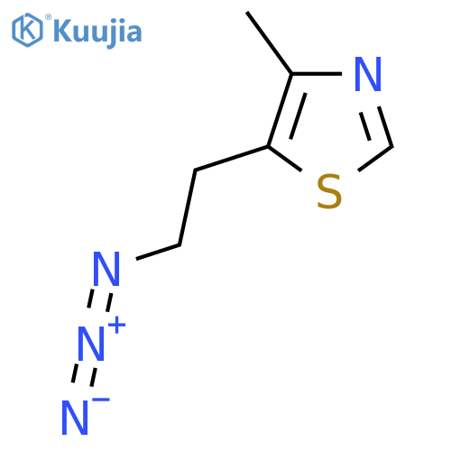 5-(2-azidoethyl)-4-methyl-1,3-thiazole structure