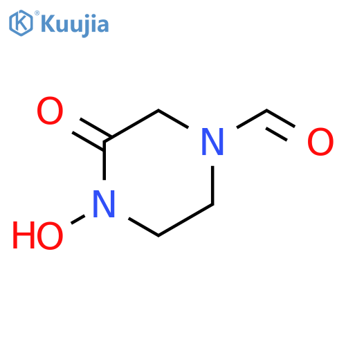1-Piperazinecarboxaldehyde,4-hydroxy-3-oxo- structure