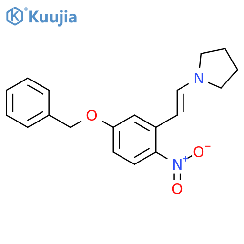 1-2-(5-Benzyloxy-2-nitrophenyl)vinylpyrrolidine structure