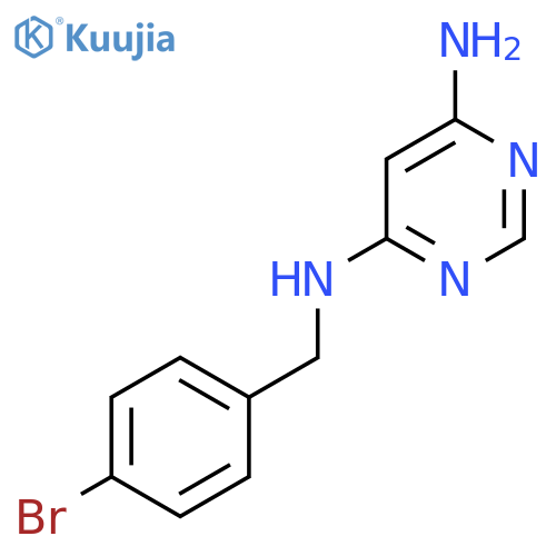 N4-(4-Bromobenzyl)pyrimidine-4,6-diamine structure
