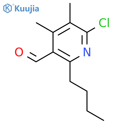 2-Butyl-6-chloro-4,5-dimethylnicotinaldehyde structure