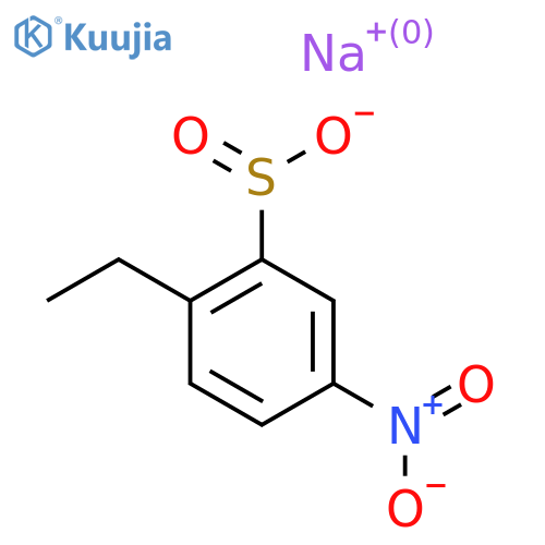 Sodium 2-ethyl-5-nitrobenzene-1-sulfinate structure