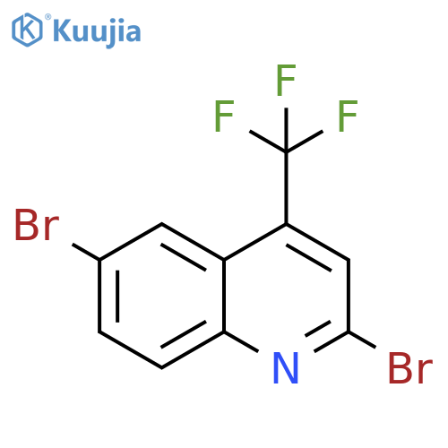 2,6-Dibromo-4-(trifluoromethyl)quinoline structure