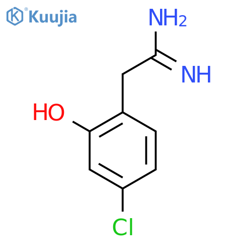 2-(4-chloro-2-hydroxyphenyl)ethanimidamide structure