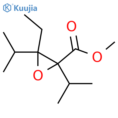 Methyl 3-ethyl-2,3-diisopropyloxirane-2-carboxylate structure