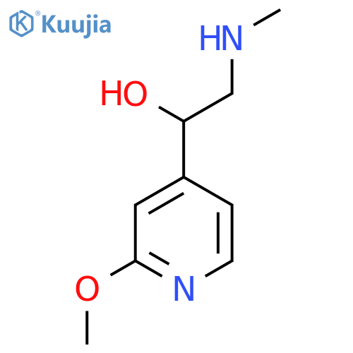 1-(2-methoxypyridin-4-yl)-2-(methylamino)ethan-1-ol structure