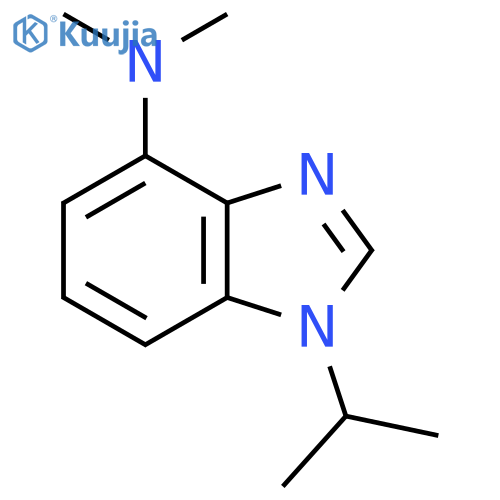 N,N-dimethyl-1-(propan-2-yl)-1H-1,3-benzodiazol-4-amine structure