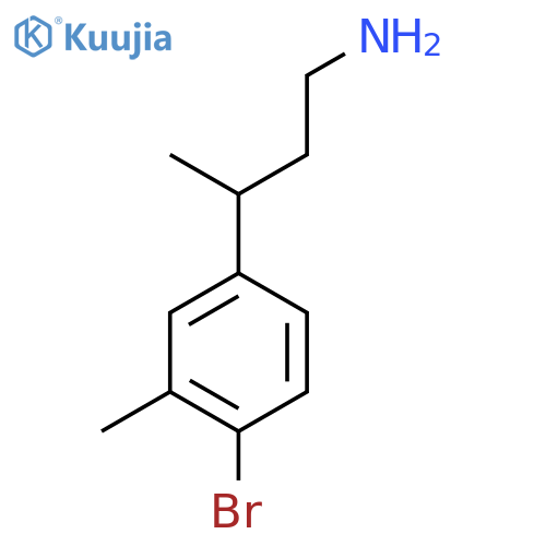3-(4-bromo-3-methylphenyl)butan-1-amine structure