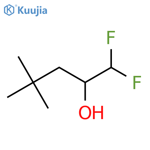 1,1-difluoro-4,4-dimethylpentan-2-ol structure