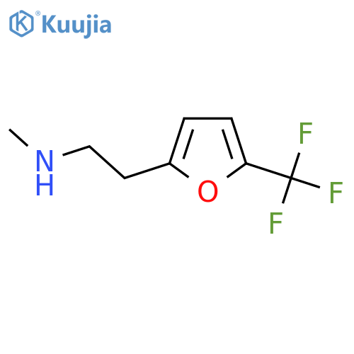 methyl({2-5-(trifluoromethyl)furan-2-ylethyl})amine structure