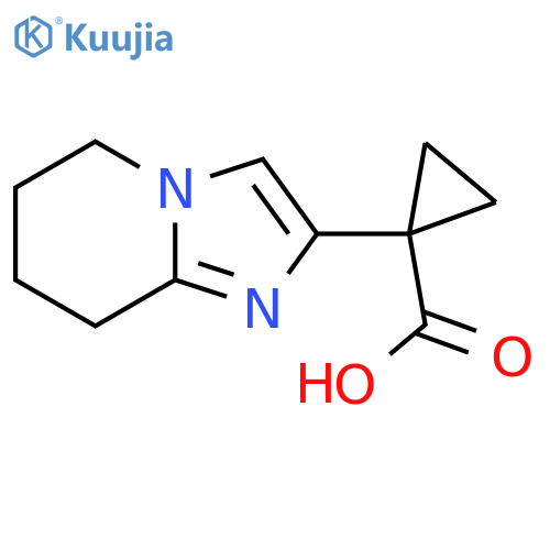 1-{5H,6H,7H,8H-imidazo1,2-apyridin-2-yl}cyclopropane-1-carboxylic acid structure