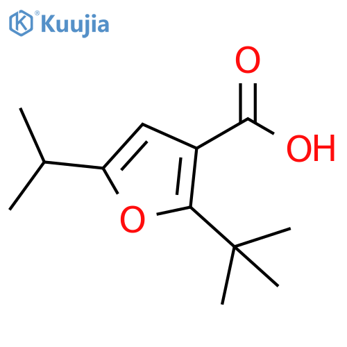 3-Furancarboxylic acid, 2-(1,1-dimethylethyl)-5-(1-methylethyl)- structure